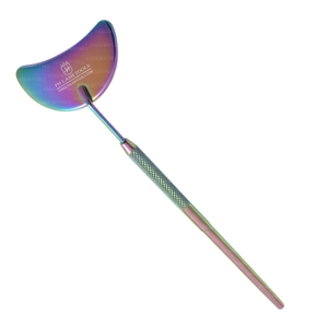 En forma de luna de pestañas de espejo para la extensión de pestañas con mango de acero inoxidable Multi Color pestañas espejo Etiqueta Privada - Product Image 2