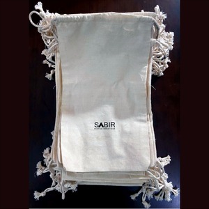 Bolsa de polvo de lona de algodón ecológico con cordón, bolsas de regalo promocional con logotipo personalizado - Product Image 6