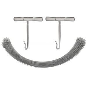 Lowolivecrona — scie à fil torsadé et poignées en T pour la électrostimulation/orthopédique, coupe d'os 40cm - Product Image 1