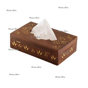 Boîte à mouchoirs en bois de qualité supérieure Boîte de rangement pour serviettes de forme rectangulaire au design fantastique pour les meilleures ventes - Product Image 1