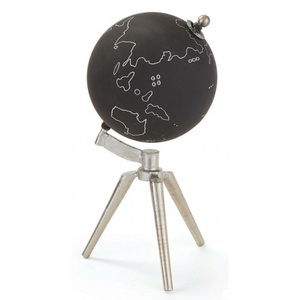 Globe de bureau traditionnel en métal noir Art Déco Maximus International, design durable et écologique |   Cadeau de diplôme éducatif - Product Image 1
