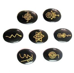 Supplier of Black Agate <b>Chakra</b> Reiki Symbol <b>Set</b> | Black Agate <b>Chakra</b> Reiki Symbol <b>Set</b> Online - Product Image 1