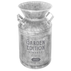 Jarrón de acero galvanizado de diseño hecho a mano, forma redonda moderna para jarrón de suelo o maceta, última llegada - Product Image 6