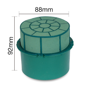 Cylinder Holder Flower Arrangement 8.8cm(D) X 9.2cm(H) <b>Plastic</b> Round Shape Easy to Decorate Indoor/<b>Outdoor</b> Use - Product Image 2
