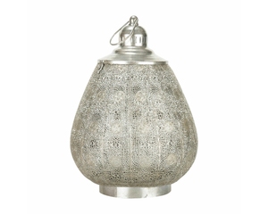 Large Silver Metal <b>Lantern</b> Decorative Patio <b>Candle</b> <b>Holder</b> for Camping Christmas & Wedding Glass Jar <b>Candle</b> <b>Holder</b> - Product Image 5