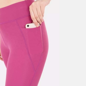 Leggings Deportivos Sexys para Mujer, Diseño Personalizado con Logotipo, Cintura Media, Spandex/Poliéster, Elásticos en 4 Direcciones, para Gimnasio, Fitness, Running, Yoga - Product Image 2