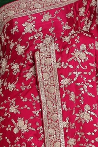 Designer Collection 2024 Femmes Soie Saree Georgette Fil Séquence Broderie & Badala Zari Travail pour Mariage & Fête Porter - Product Image 5