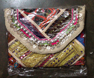 กระเป๋าคลัทช์ผ้าบันจาราวินเทจสไตล์โบฮีเมียน - Product Image 6