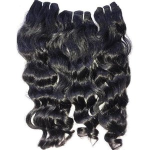 Tissage en lot indien naturel lisse, Extensions de cheveux bruts - Product Image 1