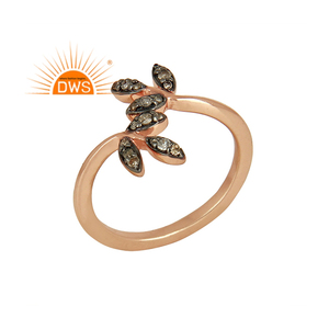 Wholesale Sterling Silver Rose Gold <b>Ring</b> Diamond <b>Ring</b> Supplier <b>Dainty</b> Collection Classic Collection - Product Image 4