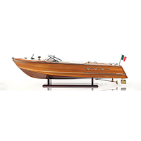 B176 - Handgefertigtes Riva Ariston Holzmodellschiff, handwerkliche Produkte, nautische Dekoration von OMH Arts and Crafts, 87Lx26Bx23H cm