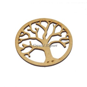 100% Velvet Jewelry Bag Customiz Wooden Tree of Life <b>Coaster</b> - Product Image 2