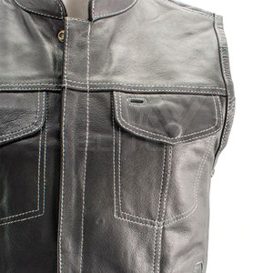 Veste en cuir d'hiver respirante et décontractée pour hommes, vêtements d'extérieur élégants de haute qualité - Product Image 4