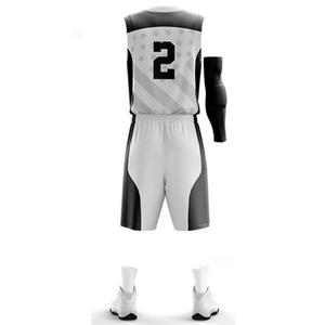 Uniformes de baloncesto de alta calidad, diseño personalizado, 100% poliéster, logo de sarga, venta al por mayor - Product Image 6