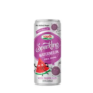 250ml Watermelon Sparkling Juice Drink Passion Fruit OEM/ODM Soft Drink Beverage HALAL ISO Manufacturer