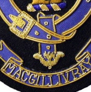 MAGGILLIVRAY Blazer personnalisé fait à la main insigne écusson de clan écusson tissu brodé insigne à coudre paillettes drapeau motif insignes - Product Image 3