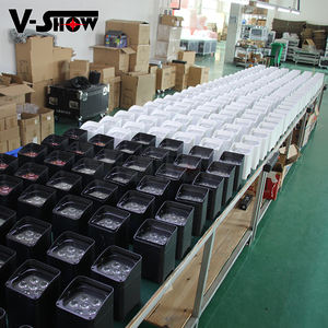 VSHOW WBRF0606 10 pz batteria Wireless Led matrimonio con custodia di volo 6 pz 18w RGBWAUV LED <span class=keywords><strong>Par</strong></span> per Dj Disco Party - Product Image 3