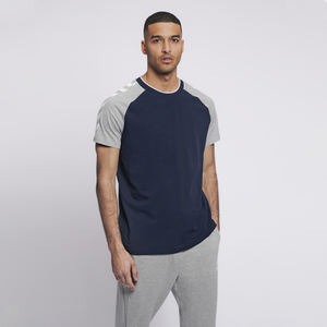 เสื้อยืดโลโก้ปรับแต่งได้สำหรับผู้ชายเสื้อยืดผ้าฝ้าย50% 50% โพลีเอสเตอร์แบบทึบขายส่งแบบธรรมดาบริการ OEM - Product Image 2