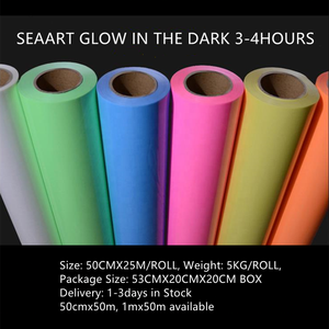 ฟิล์มเรืองแสงสีส้ม แผ่นไวนิลถ่ายเทความร้อนเรืองแสงในที่มืด HTV - Product Image 2