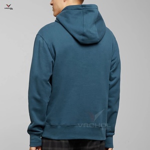 Usine directe de sweats à capuche en molleton de polyester de haute qualité pour hommes conçu sur mesure Logo brodé solide tricoté grande taille anti-rides - Product Image 2