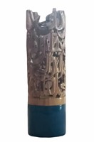 Quemador de Incienso y Bakhoor Aromático Portátil, Diseño Rectangular y Triangular de Torre Árabe, Madera de Teca Ecológica