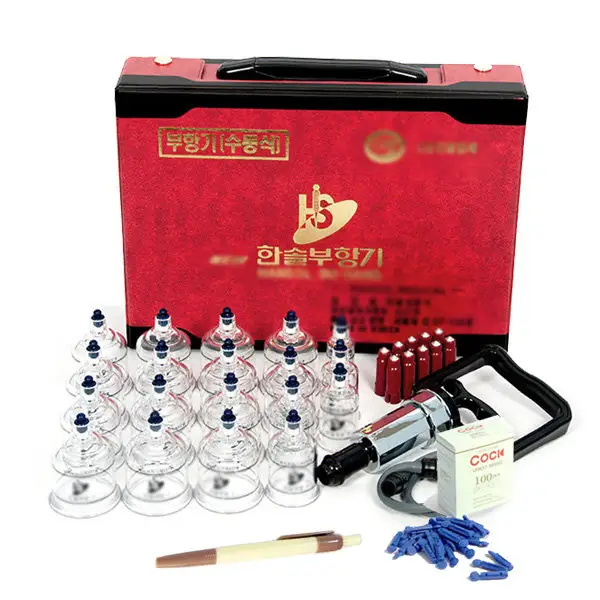 Cupping 19Cups Set Hansol Traditionele Cupping Tool Anti-Reuma Glasmateriaal Cupping Cup Joint Cup