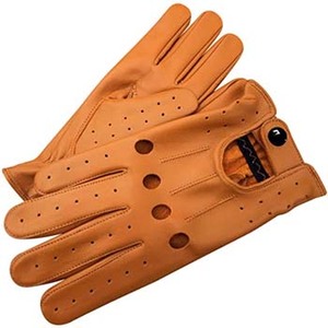 2025 usine vente plein doigt en cuir gants de conduite noir léger antidérapant réglable dragonne unisexe de haute qualité - Product Image 4