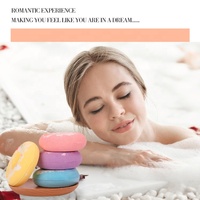 Onding — beurre de karité naturelle et huile de noix de coco, produit de fabrication japonaise, huile essentielle fait à la main, bombe de bain pour bébé, en forme de donuts
