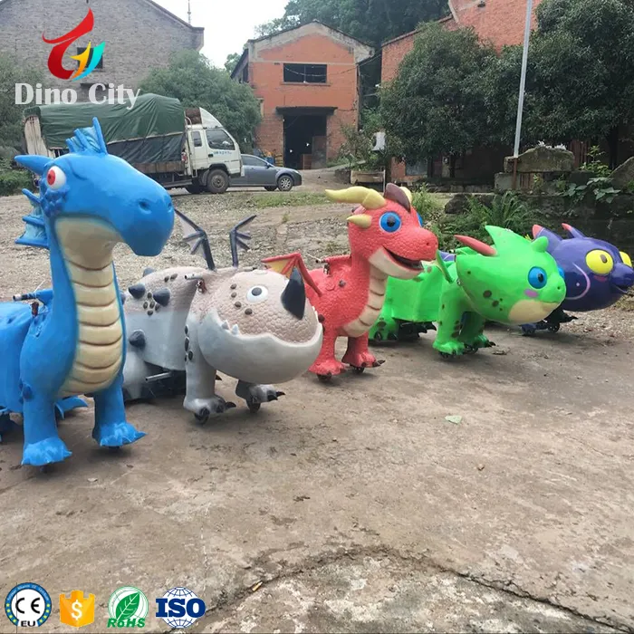 Children Amusement Park Equipment Park Dinosaur Ride for Sale Remote Conctrol/ Initiate Button/ Coin Operated Dino City Optional
