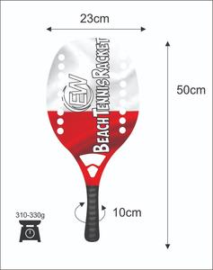 ไม้ตีเทนนิสชายหาดไม้พายชายหาดทำจากคาร์บอนที่กำหนดเอง/ไม้พาย Padel พร้อมโลโก้และการผสมสีของคุณ - Product Image 1