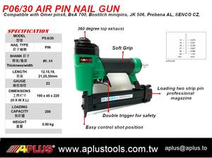 APLUS P0.6/30, 23GA,12-30MM, AIR PIN GUN, P630 Pinner HEADLESS Double Trigger - Product Image 2