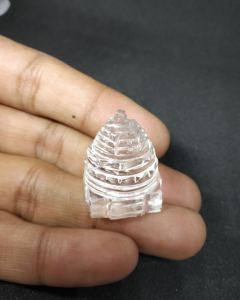 Crystal Clear Quartz Sphatik Shreeyantra para Puja Propósito Piedra natural Shreeyantra Crystal Shreeyantra para la venta - Product Image 1