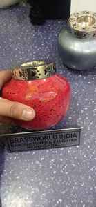 Lampe à thé en laiton pour animaux de compagnie, fournitures d'urne de crémation violette pour enterrement par brasworld inde - Product Image 3