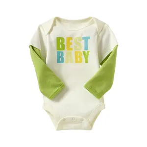 Custom Print 100% Cotton Made One Piece Baby Boys Rompers Infant and Toddler Kids Clothing Body Suits Baby Wear