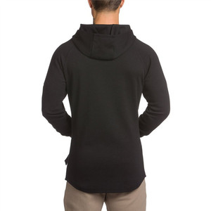 Felpa con Cappuccio da Uomo di Alta Qualità, Nuovo <span class=keywords><strong>Design</strong></span>, Vestibilità Slim, Maniche Raglan, Tasca con Zip - Product Image 2