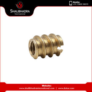 Dutux Double Round Head Brass Insert <b>Fasteners</b> with Hex Design - Product Image 3