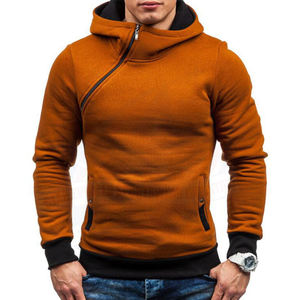 Sudadera con capucha personalizada para hombre, ropa deportiva masculina de 100% algodón, de alta calidad, color liso, a la moda - Product Image 4