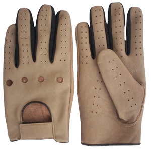 KEVEN Impex Gants de moto en cuir de haute qualité, longueur poignet, respirants, compatibles écran tactile, blanc uni, pour sport et cyclisme en extérieur USA 2026 - Product Image 1