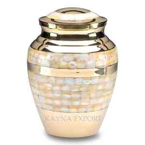 โกศโลหะสำหรับเด็กงานหัตถกรรมสำหรับขี้เถ้าขี้เถ้ากระดูกมุกสวยงามสำหรับผู้ใหญ่ - Product Image 4