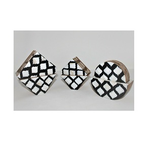 Posavasos con forma hexagonal para el hogar, posavasos con diseño de taza de perlas madre para hotel y restaurante, venta al por mayor - Product Image 3