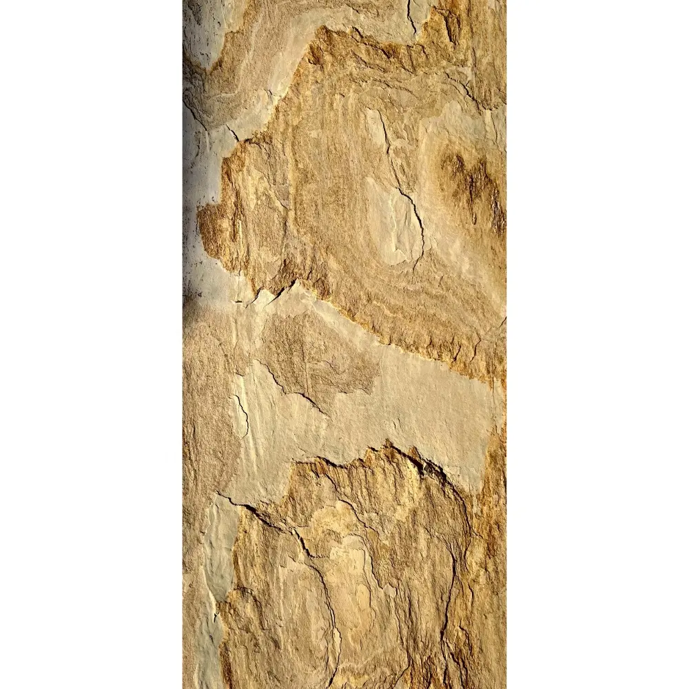 Factory Direct Supply High Quality Tan Color Wood Root Natural Stone Veneer Sheet For Interior Exterior Wall Cladding