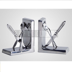 Porte-livres nautiques décoratifs en aluminium faits à la main, supports métalliques pour livres, pour la maison, le bureau, la bibliothèque, présentoir, cadeau, style côtier moderne - Product Image 1