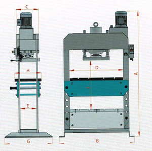 Hoja de METAL formando taller prensa con mesa - Product Image 2