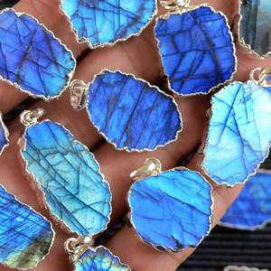 Collier pendentif en labradorite artisanale très demandé pour femmes et hommes, style Etsy, vente en gros au meilleur prix - Product Image 3