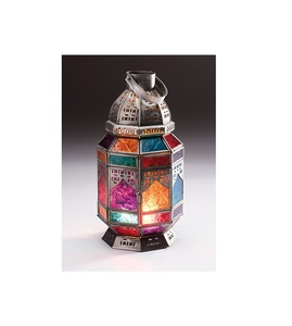 Linterna de diseño marroquí de Metal/vidrio oriental de gran venta, la mejor calidad para decoraciones navideñas y de boda - Product Image 1