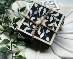 High Quality Bone Inlay Stone <b>coaster</b> and Best Piece <b>Coaster</b> <b>Drink</b> <b>Coaster</b> <b>for</b> Living and Dining Table <b>for</b> square Shape - Product Image 6