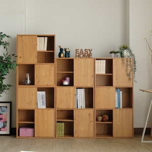 6-cube <b>bookcase</b> with doors for studty room - Product Image 3