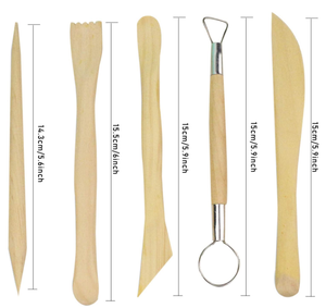 5 pezzi di fabbrica <span class=keywords><strong>per</strong></span> uso manuale in <span class=keywords><strong>legno</strong></span>, strumenti <span class=keywords><strong>per</strong></span> <span class=keywords><strong>scolpire</strong></span> argilla in <span class=keywords><strong>legno</strong></span> da 6 pollici, Kit di strumenti <span class=keywords><strong>per</strong></span> dettagli in ceramica <span class=keywords><strong>per</strong></span> arte all'ingrosso, coltello in <span class=keywords><strong>legno</strong></span> da 6 pollici - Product Image 6