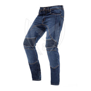 Pantalon en jean de moto lourd de haute qualité avec séchage rapide et caractéristiques respirantes toutes tailles fabriqué en coton 100% - Product Image 4