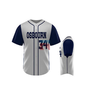 Camiseta de equipo atlético Elite, Jersey de béisbol con estampado Digital personalizado, Jersey de béisbol hecho a medida con botones completos - Product Image 3